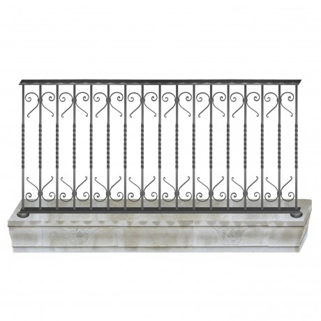 Wrought iron balcony B0039