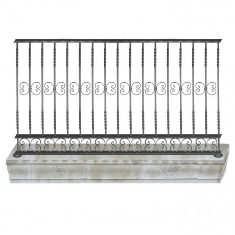 Wrought iron balcony B0046