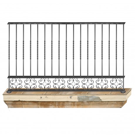 Wrought iron balcony B0047