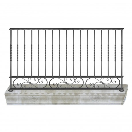 Wrought iron balcony B0049