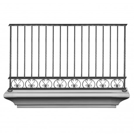 Wrought iron balcony B0053