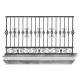 Wrought iron balcony B0059