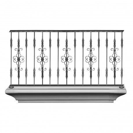 Wrought iron balcony B0064