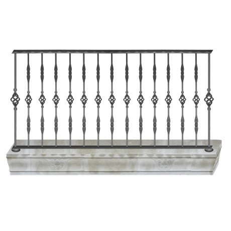 Wrought iron balcony B0065