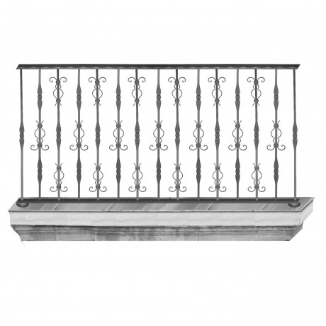 Wrought iron balcony B0068