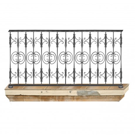 Wrought iron balcony B0071