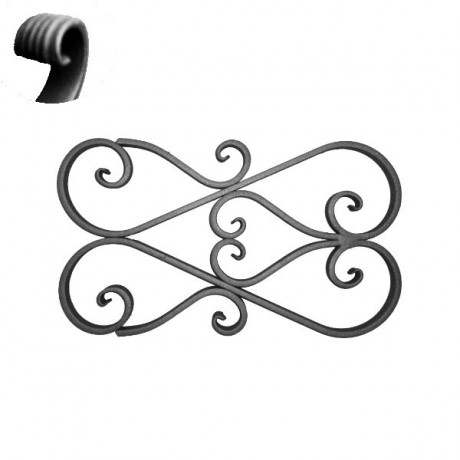 Wrought iron ending 302-06