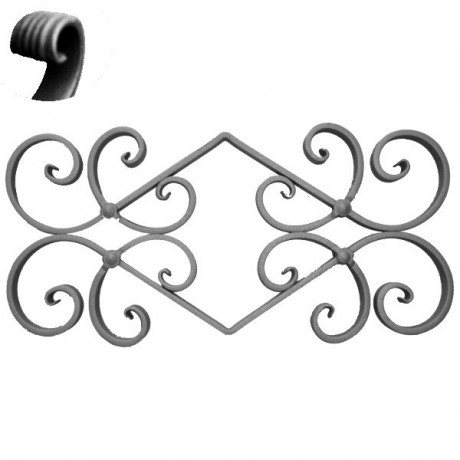 Wrought iron ending 302-11