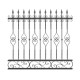 Wrought iron fence V0052