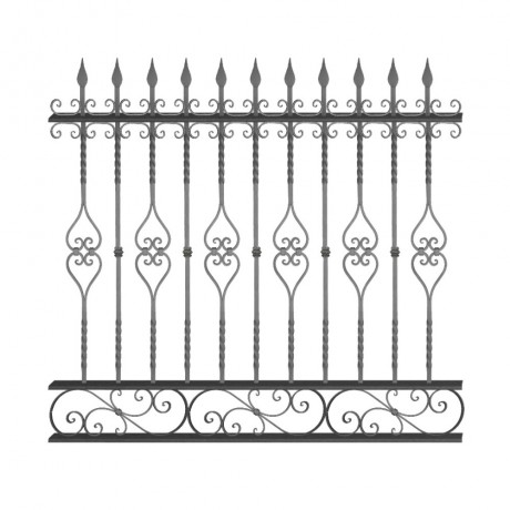 Wrought iron fence V0052