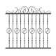 Wrought iron fence V0059