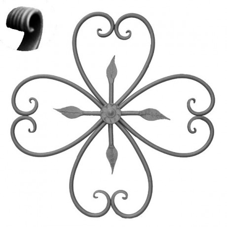 Wrought iron ending 302-14