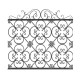 Wrought iron fence V0060