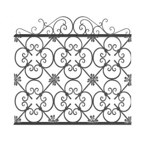 Wrought iron fence V0060