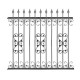 Wrought iron fence V0066