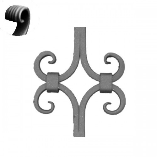 Wrought iron ending 302-24