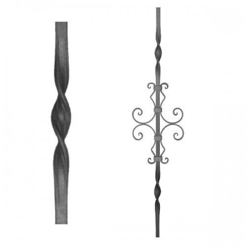 Wrought iron heavy bars 555-20