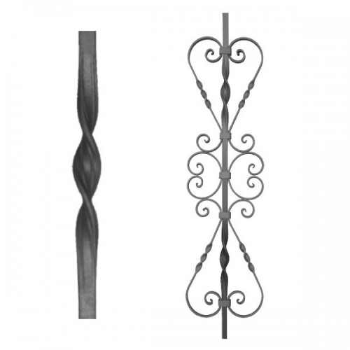 Wrought iron heavy bars 555-28